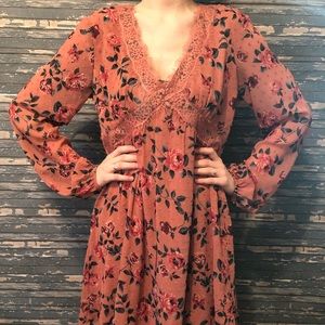 Exhilaration floral dress